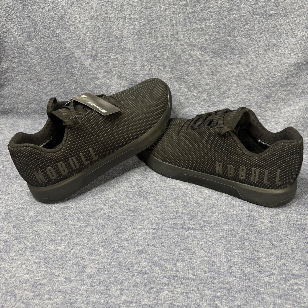 NOBULL Black SuperFabric Trainer Mens 13 Training Shoes Crossfit Workout Low Top